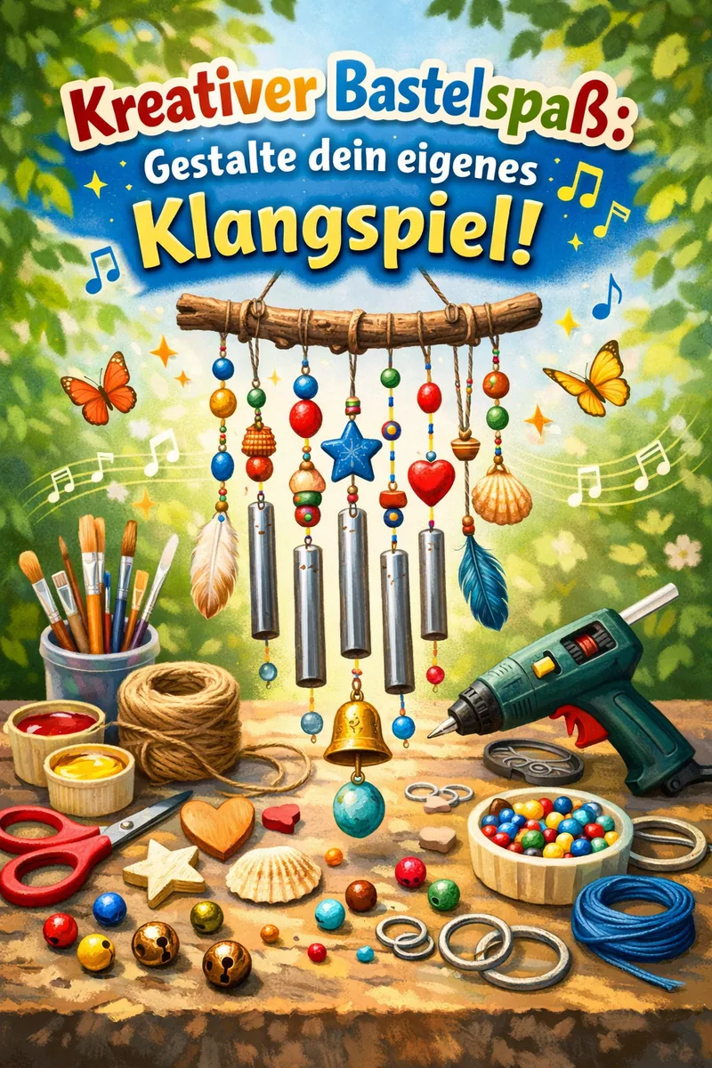 Kreativer Bastelspaß für Kinder von 7 bis 10 Jahre!: Gestalte dein eigenes Klangspiel